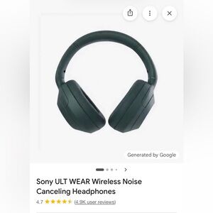 Sony ULT Power Sound noise cancelling Headphones with Carrying Case and Box